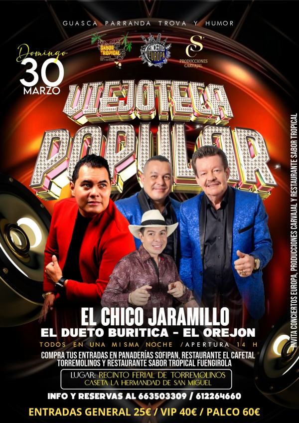 Tickets Torremolinos 30 Marzo